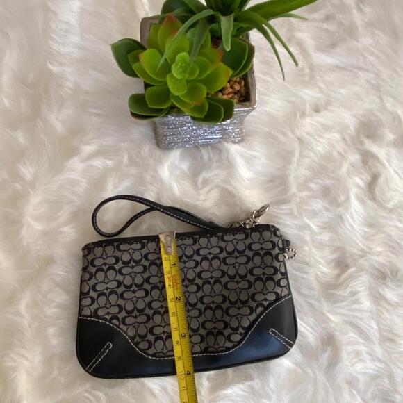 Coach Signature Canvas Wristlet - Picture 3 of 3
